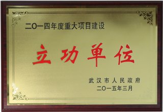 2014年年度重大项目建设立功单位