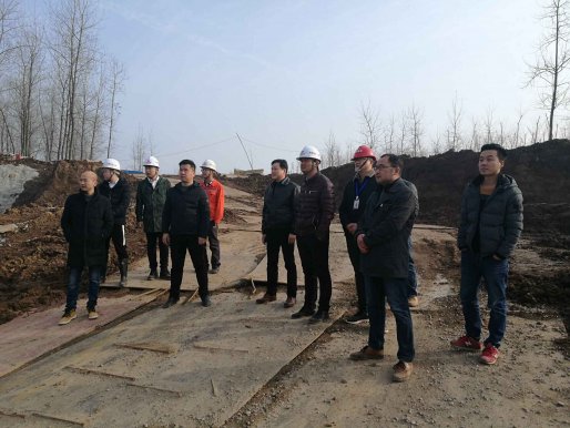 建发公司领导新春第一天现场调研重点项目