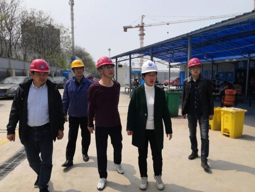 集团领导李三芬带队检查建发公司建筑项目