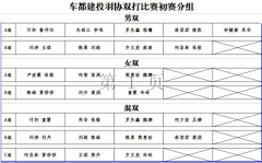 关于车都建投羽协双打比赛赛程安排的通知